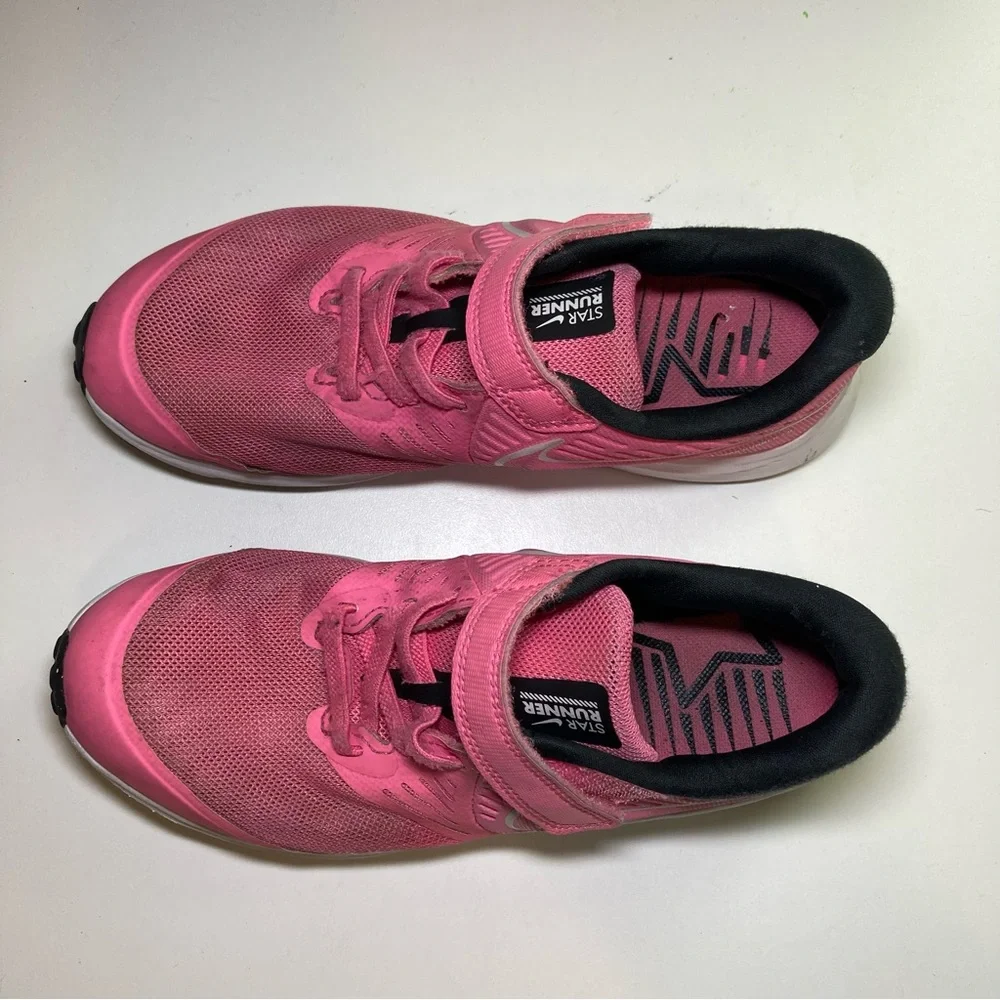 Nike Star Runner 2.0 Girl's 3Y Hot Pink Running Sneaker AT1801-603
